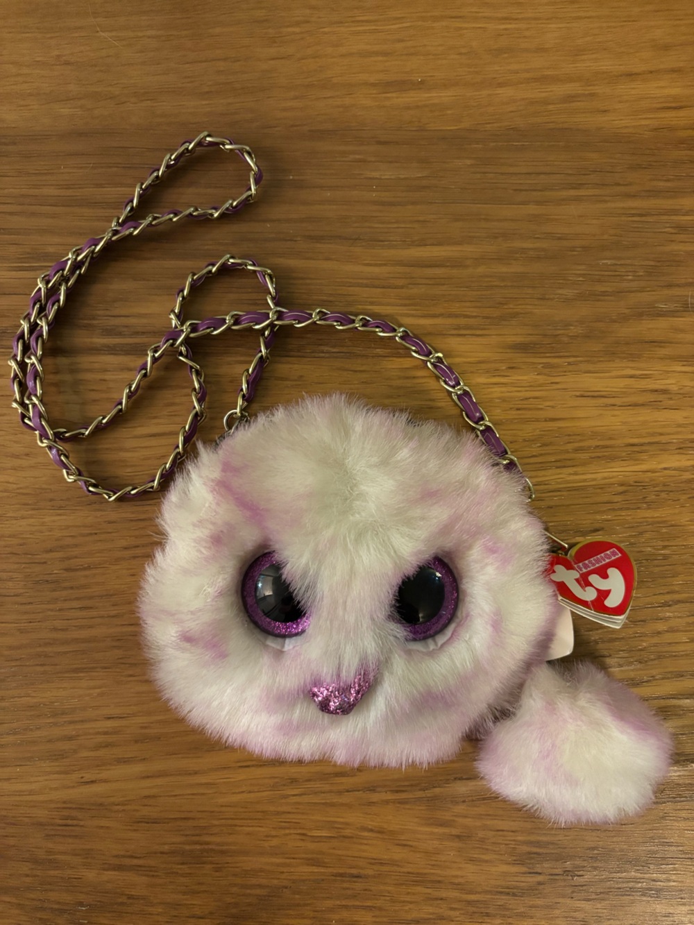 Ty Fashion Kenya Ostrich Beanie Boo mini plush crossbody purse with Tags